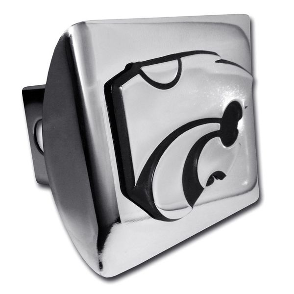 Kansas State K-State Chrome Metal Hitch Cover