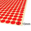 1,980 x Silver Sticky Dots - 13mm - Round Colour Coding Dot Stickers - 15 Sheets
