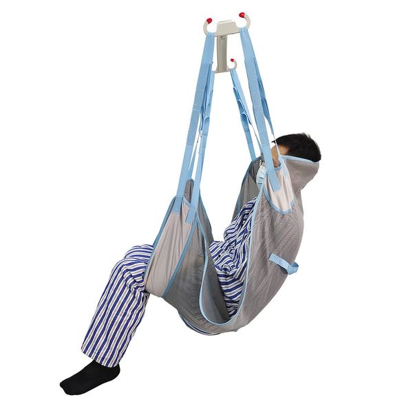 Patient Lift Sling,230KG Weight Capacity,Breathable Mesh Patient Transfer Sling with 4 Positions,with Directional Grip,for Toilet and Bath (M)