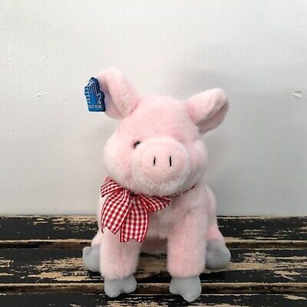 Applause Plush Pig Toy Stuffed Animal Hog Piglet Pink 1993 Vintage Collection 9"