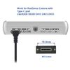 CY 90 Degree Up Down Angled Type Screw Locking USB-C to USB 3.0 Data 5Gbps Cable Type-C for VR Camera Laptop (30cm)