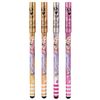 Depesche Topmodel 12744 Metallic Gel Pen Set in Transparent Case, 4 Pens in Glitter Colours for Writing and Decorating