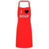 BadgeBeast.co.uk I Love Soup - Red Cooks Bib Apron