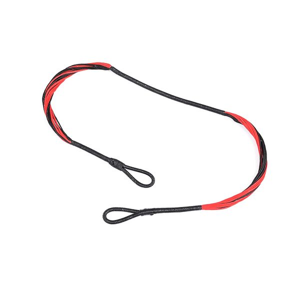 GPP 2 Packs Replacement 17.5" String for 50 lb./ 80 lbs. Pistol Crossbows,Black/Red