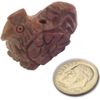 Focal Bead, Hand Carved Soapstone (Coated) Rooster - 1pc