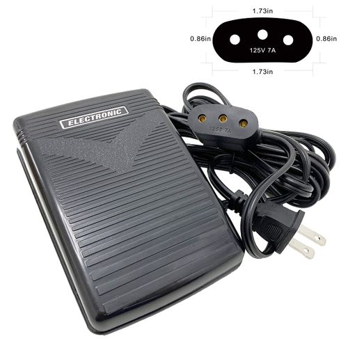 HimaPro Foot Control Pedal and Power Cord for Domestic and Imported Sewing Machines - Variable Speed Control (PFW-196131)