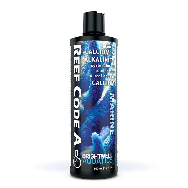 Brightwell Aquatics - Reef Code A - Balanced Calcium & Alkalinity System Water Conditioner - For All Saltwater Marine Fish & Reef Fish Tanks - Aquarium Water Treatments, 16.9 fl oz