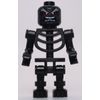 Lego Ninjago Black Skeleton Minifig with Red Eyes