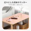 Aeroor Side Table, Bedside Table, With Storage Shelves, Space-Saving, Convenient, Large Desktop Table, Durable, Load Capacity, Not Easy to Deform, Easy Installation, Multi-functional, Sofa Table,