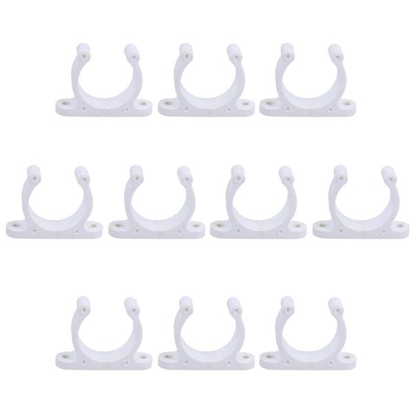 AB Tools 10 Pack 35mm Polyamide Tube Storage Clip Paddle Boat Hook Pole Tool Plastimo