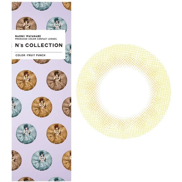 N&#39;s Collection N&#39;s Collection One Day UV 10pcs Naomi Watanabe Produce Color Contacts [Fruit Punch] ±0.00