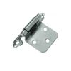 25 pair Self-Closing Flush Mount Spring Cabinet Hinges 1.5" Chrome ULTRA #98292