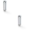 2 Pack - Flush Sliding Pocket Door Pull Handle - Satin Chrome 70mm x 19mm Radius Edge