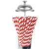 BarBits Plastic Straw Dispenser - Retro Drinking Straws Vintage Container Holder