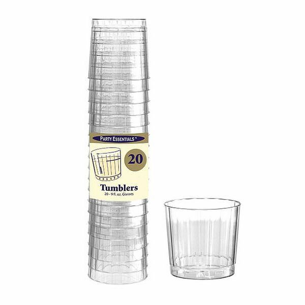 1 of Party Essentials 9.5" Serving Fork & Spoon Sets - Clear 12 Ct.