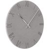 Modern Minimalist Concrete Hiding Gray (Numberless Dial) Silent Wall Clock