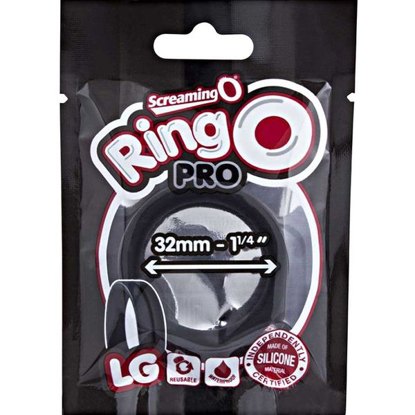 Screaming O, 32 mm Ringo Pro LG, Black, 1 Count