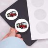 24 x 40mm Round 'Fire Engine' Stickers (SK00038478)
