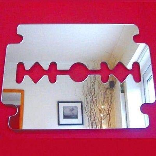 Servewell Razor Blade Wall Mirror - 20 x 15 cm