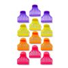 Salon Care Roller Clamps, Easy Open, Vented, Rounded Teeth, Thick Hair, Durable