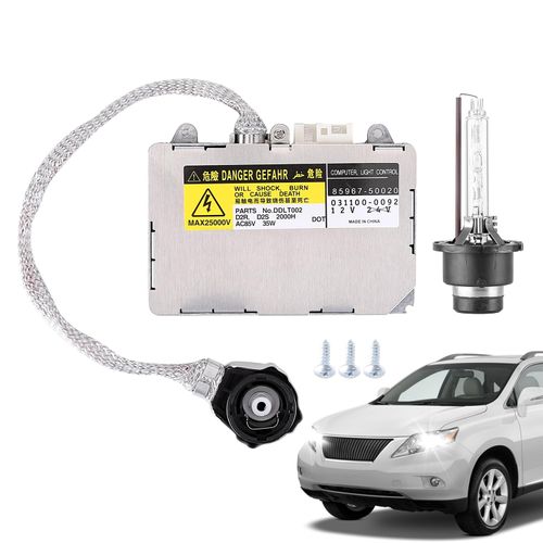 HID Ballast for Lexus RX350 2007-2009 - Xenon Headlight Ballast Replacement (OE 85967-50020) with D2S Bulb - Alloy Housing, Direct Fit, Waterproof & Durable