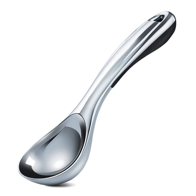 Love-KANKEI Ice Cream Scoop Ice Cream Spoon Ice Cream Disher Durable Zinc Alloy Black