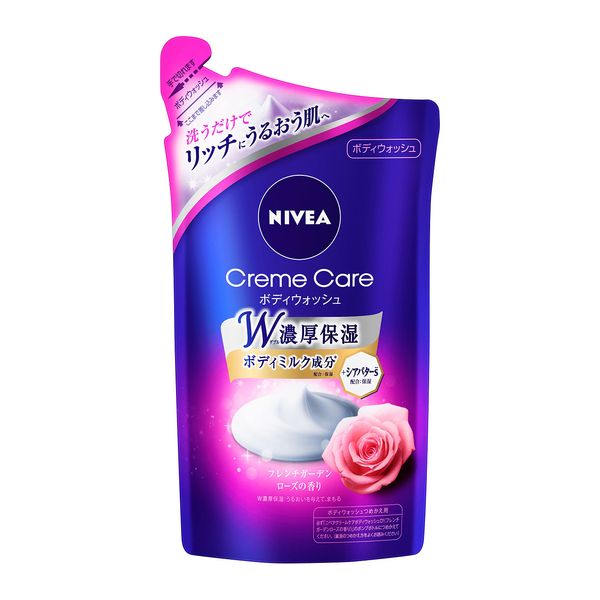 Nivea Cream Care Body Wash, French Rose, Refill, 12.2 fl oz (360 ml)