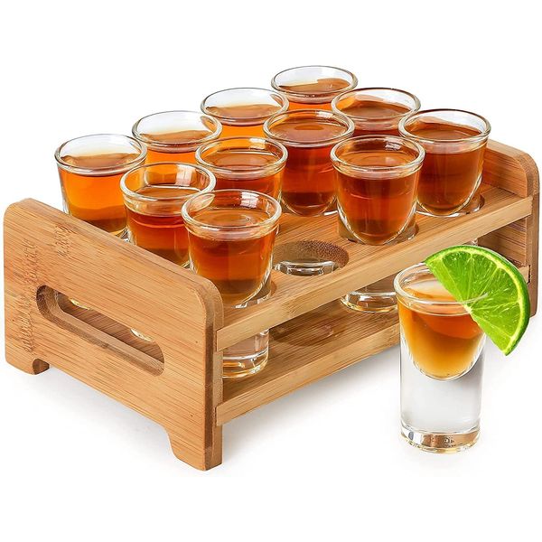 Shot Glass Set 12-15cc/15ml Clear Shot Glass, Mini Shot Glass, Whiskey Glass Set for Party, Bar, Club