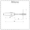 Milano Chrome Radiator Flow Diverter - 15mm Inlet