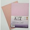 No Shed Single Sided Glitter Card Mixed Colours (Blush Tones)
