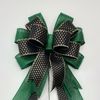 St. Patrick's Day, Black & Gold Dots, Metallic Green