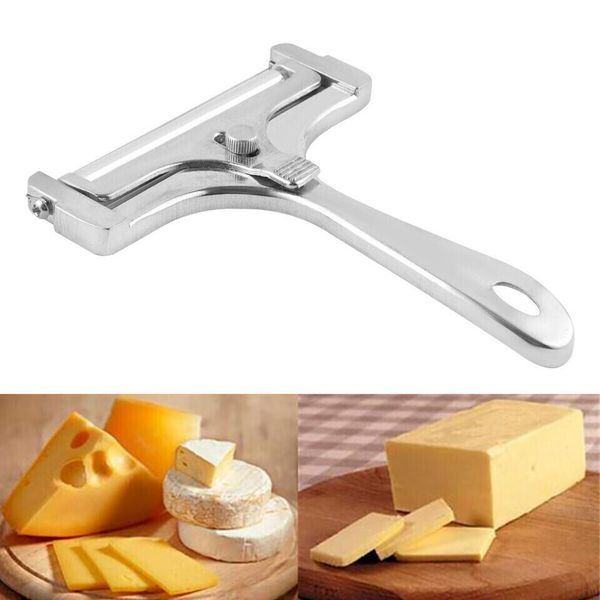 Adjustable Metal Wire Cheese Cutter Kitchen Cooking Tool Hard Cheese Slicer