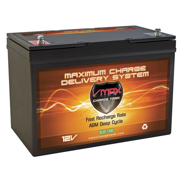 100Ah 12V Battery for CPAP machine VMAX SLR100 AGM Maintenance Free Deep Cycle