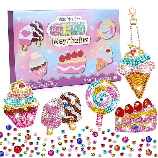 Kovim Gifts Presents for 7 8 9 10 Year Old Girls - Toys for Age 7-12 Year Olds Girls - Diamond Arts Craft Mosaic Kits for 6-10 Year Old Girls Birthday Gifts