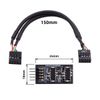 CY Dual USB 3.1 Front Panel Socket Key-A Type-E to USB 2.0 9Pin 10Pin Mainboard Header Male Cable Extension Adapter