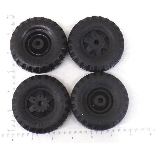 Set of 4 Buddy L 53 Ford Style Rubber Wheel/Tire Replacement Toy Parts BLP-017-4