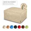 SPACE INNOVATIONS Ottoman Slipcover, Sofa Slipcovers, Protector Covers, Microfiber, Beige