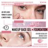 Color Changing Foundation Set,Flawless Liquid Foundation Full Coverage with Makeup Base Gel & Makeup Sponge Egg