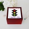 CafePress Warning Memory Keepsake Jewelry Box, 5"x5"x3.75"