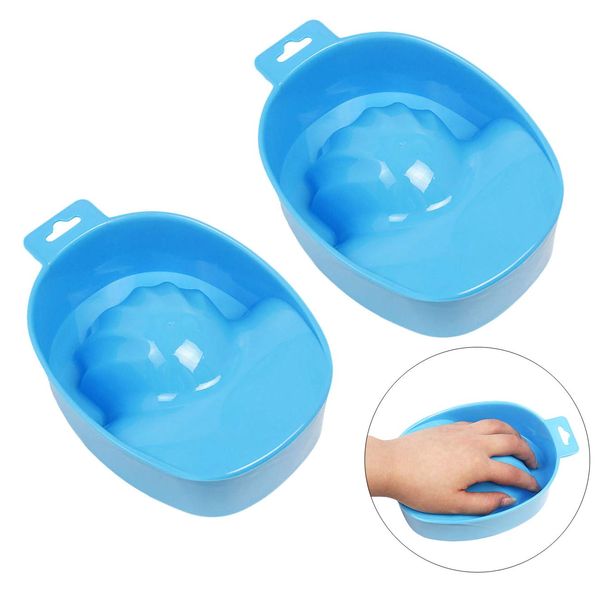 2pcs Manicure Bowl Nail Soaking Bowl Acetone Soak Off Bowl Dip Remover for Nails Manicure Care Soak Bowl Dip Powder Nail Polish Remover for Art Polishing Remover Treatment