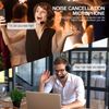 Trucker Bluetooth 5.2 Wireless Headset With Noise Cancelling Mic For Phones PC
