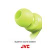 JVC HA-FR15-Z-E In-Ear Headphone with Remote Control and Microphone,Green