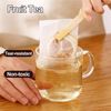 Dolaso 100 Pcs Disposable Tea Filter Bags, Drawstring Seal, Filter Paper, Rectangular, White