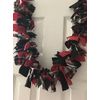 Plaid holiday garland fleece