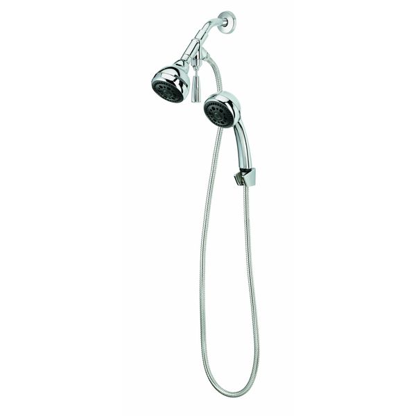 Pollenex DPC3300 Dual Combination Showerhead, Chrome