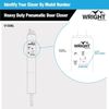 Wright Heavy-Duty Pneumatic Screen Storm Door Closer Quiet-Closing w/ Hold-Open