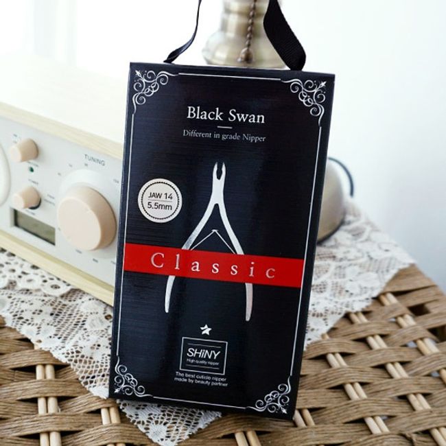 (single item) Shiny Black Swan Classic Nail Nipper