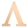 UNFINISHEDWOODCO Oversized Unfinished Wood Letter, 18-Inch, Lambda