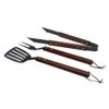 (3 Piece) Grilling BBQ Tool Set With Wooden Handles