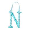 Mud Pie Summer Fun Girl Nursery Decor Small Tin Letter Initial (Letter N Patterned)